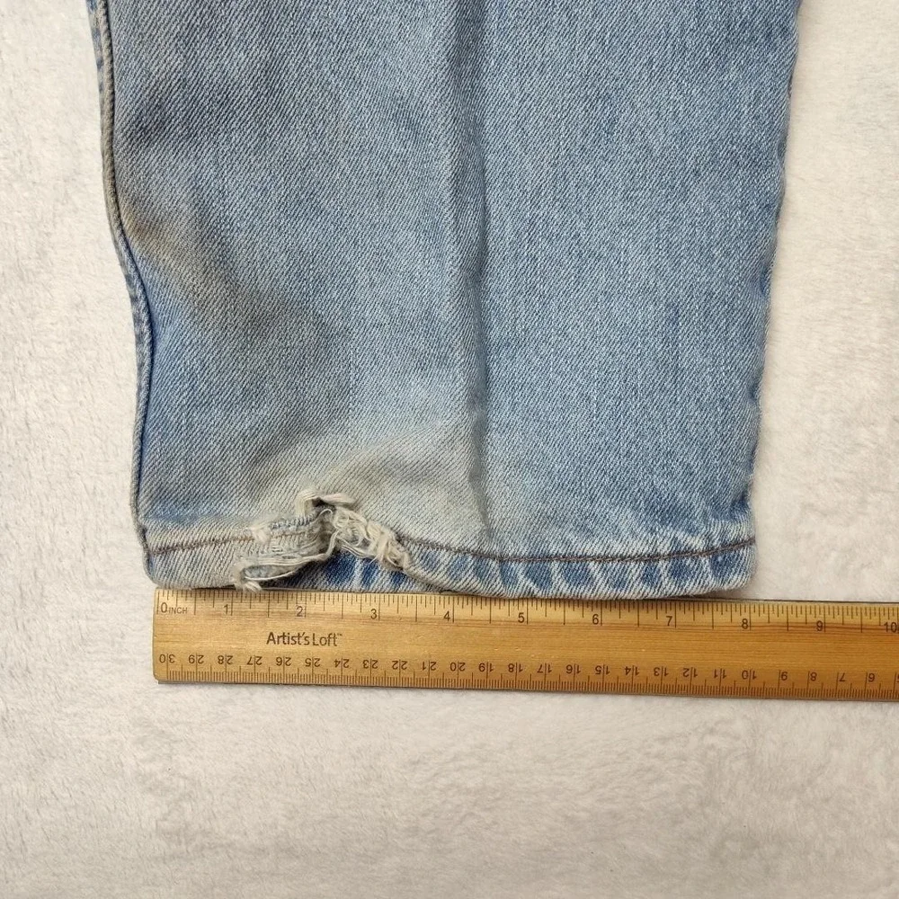 Vintage Levis 550 Jeans Mens 38x34 Blue Y2K Light Distressed‎ Straight Denim